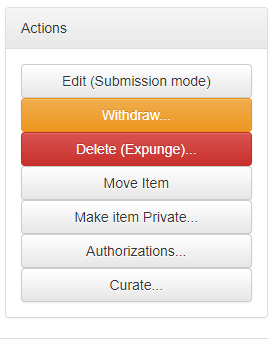 The screen with the option to curate a single article as an administrator. 